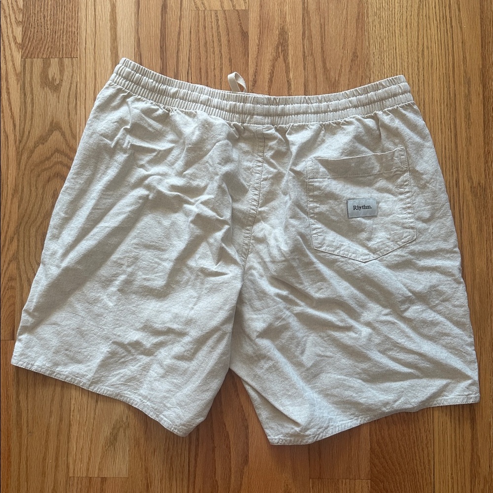 Rhythm Cotton/Linen Drawstring Shorts - Picture 7 of 12